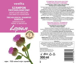 VENITA Szampon trychologiczny - Łopian 300 ml