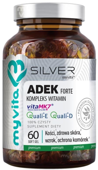 Vitamins ADEK FORTE, SILVER PURE 100%, Myvita