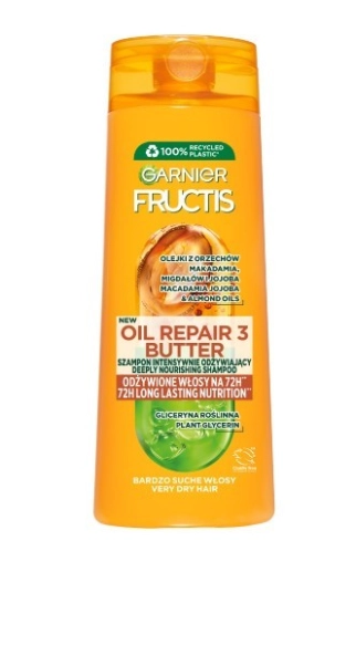 GAR FRUCTIS Szamp.400ml OIL REPAIR 3 BUTTER&