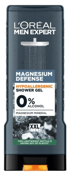 LOR MEN Żel p/prysznic  400ml Magnesium Defence&
