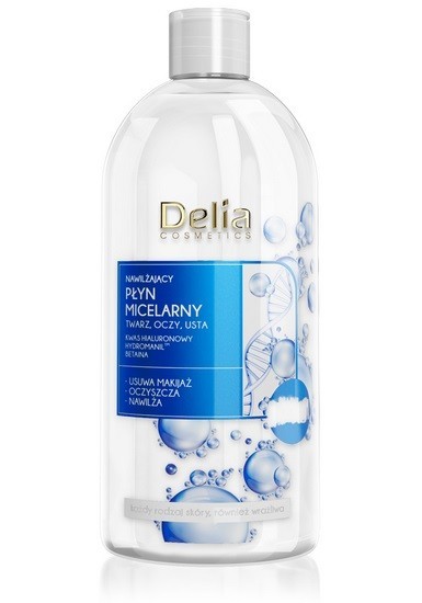 DELIA COSMETICS Nawilżający Płyn Miceralny 500ml