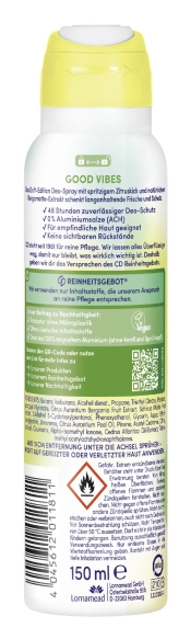 CD DEO SPRAY 150ml Good Vibes &