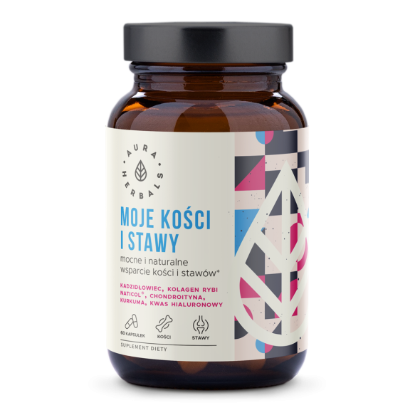 Moje Kości i Stawy, Mocne Wsparcie, Aura Herbals, 60 kapsułek