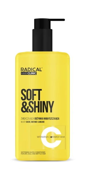 RADICAL HAIR CLINIC Soft & Shiny Zmiękczająca odżywka nabłyszczająca do włosów suchych, matowych i łamliwych 260 ml