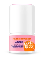 TUTTI FRUTTI Peach Blossom Naturalny dezodorant kwasowy bez soli aluminium + kwasy AHA 50 ml