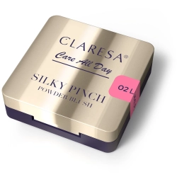 CLARESA Care All Day Pudrowy róż do policzków 02 Lumi Pink 2g