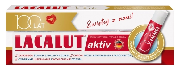 LABOVITAL .LACALUT Pasta 75ml AKTIV + pomadka