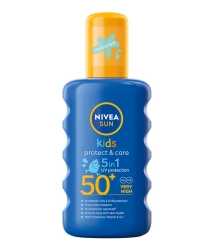 Nivea Sun Kids Spray ochronny dla dzieci Protect&Care 5in1 SPF50+ 200ml