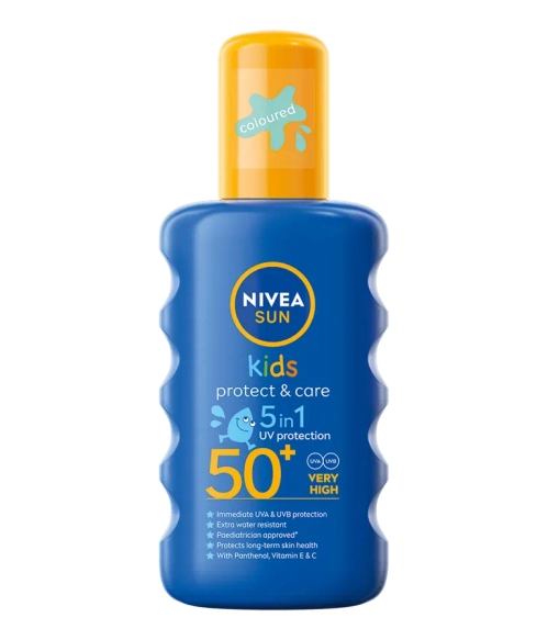 Nivea Sun Kids Spray ochronny dla dzieci Protect&amp;Care 5in1 SPF50+ 200ml