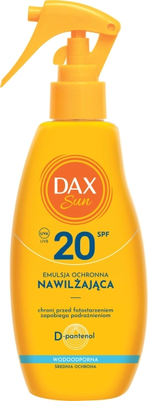 DAX Sun Nawilżająca emulsja ochronna SPF 20 200 ml (termin 03.2027)