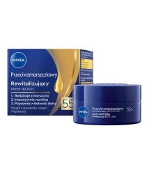 NIVEA Przeciwzmarszczkowy + Rewitalizujący krem na noc 55+ 50 ml