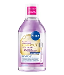 NIVEA Luminous Skin Glow Płyn micelarny z 5% serum 400 ml
