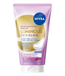 NIVEA Luminous Skin Glow Żel do mycia twarzy z aloesem i guaraną 150 ml