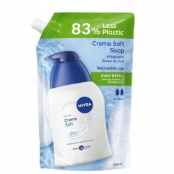 NIVEA Care Soap Pielęgnujące mydło w płynie z mleczkiem migdałowym Creme Soft - zapas 500 ml