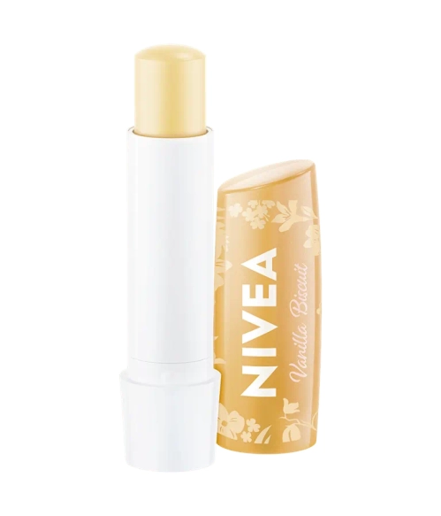 NIVEA Bridgerton Edition Pielęgnująca pomadka do ust Vanilla Biscuit 4,8g