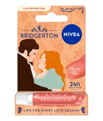 NIVEA Bridgerton Edition Pielęgnująca pomadka do ust Peach Tea 4,8g