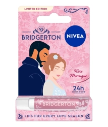 NIVEA Bridgerton Edition Pielęgnująca pomadka do ust Rose Meringue 4,8g