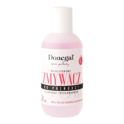 DONEGAL Zmywacz do paznokci bezacetonowy z witaminą F truskawkowy (9684) 150 ml