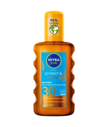 NIVEA SUN Protect & Bronze Olejek do opalania aktywujący naturalną opaleniznę w sprayu SPF30 200 ml