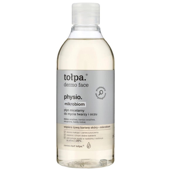 TOŁPA Dermo Face Physio Mikrobiom Płyn micelarny do mycia twarzy i oczu 400 ml