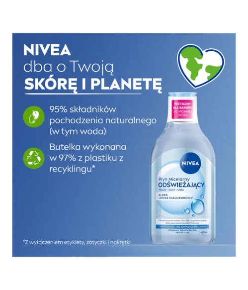 NIVEA V Płyn micelarny do cery normalnej i mieszanej 5w1 400 m