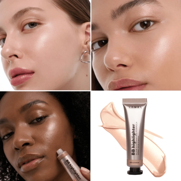 LAMEL Rozświetlacz w kremie BB Highlighter 402 Sunstone, 10ml