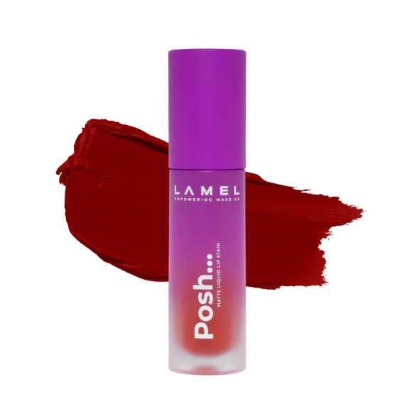 LAMEL Posh Matt Płynna pomadka nr 406 Ruby Red