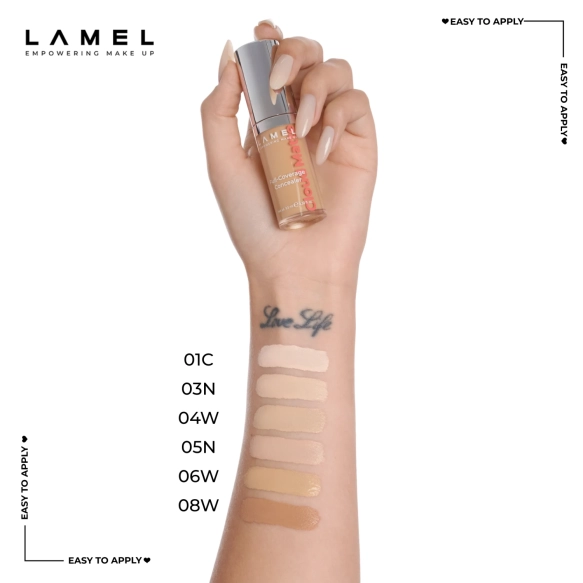 LAMEL Cloud Matte Full-Coverage Korektor pod oczy nr 03