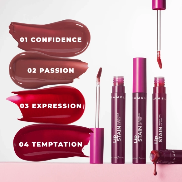 LAMEL Lip Stain Błyszczyk do ust z efektem tintu nr 02 Passion