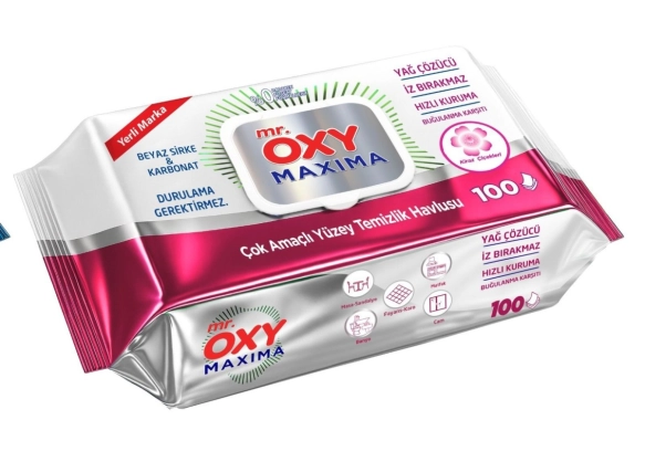 MR.OXY Chusteczki nawilżane - zapach Kwiat wiśni 100 szt.