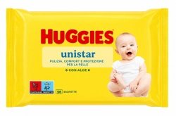 HUGGIES Unistar Chusteczki nawilżane dla dzieci i niemowląt 1 op. - 56 szt.