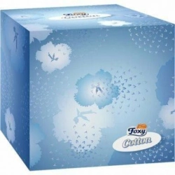 FOXY Cotton Chusteczki higieniczne bezzapachowe 3-warstwowe 60 szt.
