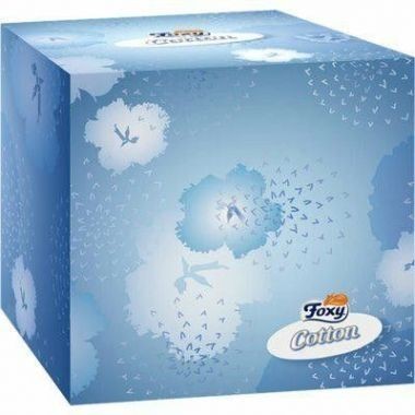 FOXY Cotton Chusteczki higieniczne bezzapachowe 3-warstwowe 60 szt.