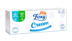 FOXY Chusteczki higieniczne z kremem nawilżającym 1op.- 10 sztuk
