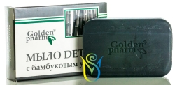 Bamboo Charcoal DETOX Bar Soap, Golden pharm, 70 g