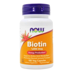 Biotin 1000 mcg, NOW Foods, 100 veg capsules