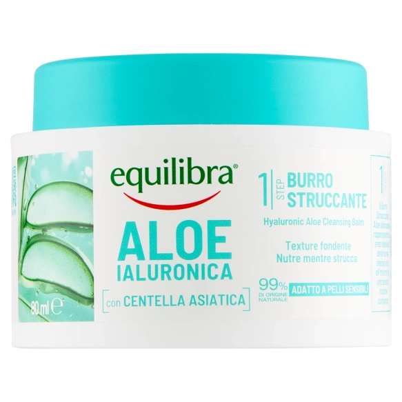 Masełko oczyszczające z aloesem i kwasem hialuronowym, EQUILIBRA Aloe Ialuronica, 80ml