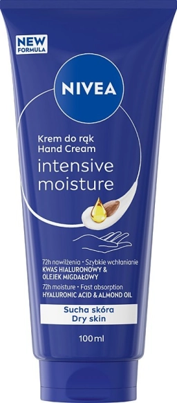 NIVEA Hand Cream Krem do rąk intensywnie nawilżający Intensive Moisture, 100 ml