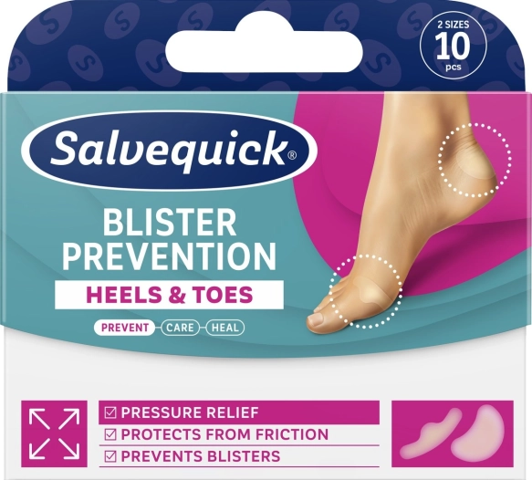 SALVEQUICK Plastry na pięty i palce Mix 10 szt.