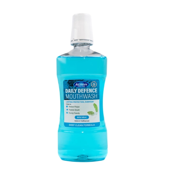 BEAUTY FORMULAS Daily Defence Płyn do płukania jamy ustnej Delikatna Mięta 500 ml