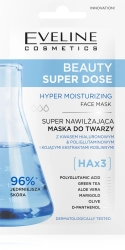 EVELINE Beauty Super Dose Nawilżająca maseczka do twarzy 8 ml