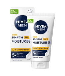NIVEA MEN Sensitive Łagodzący krem nawilżający do twarzy z SPF15