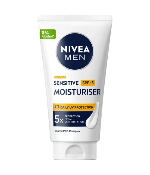 NIVEA MEN Sensitive Łagodzący krem nawilżający do twarzy z SPF15