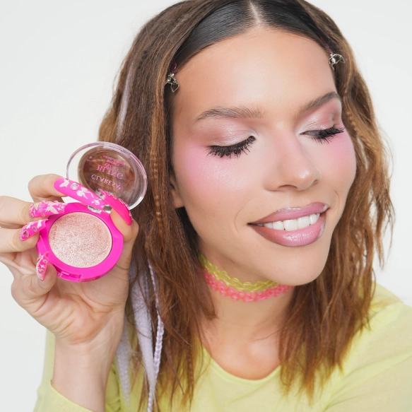 CLARESA Bling &amp; Go Bouncy Highlighter Rozświetlacz w kamieniu 02 Cosmic Gold 8,5 g