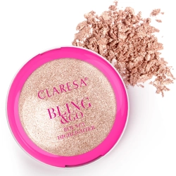 CLARESA Bling & Go Bouncy Highlighter Rozświetlacz w kamieniu 02 Cosmic Gold 8,5 g