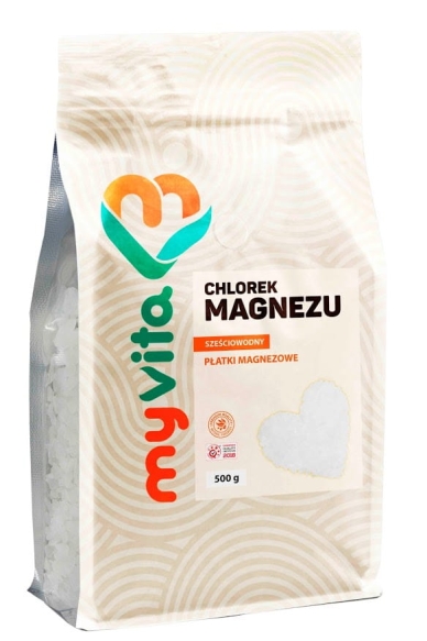 Chlorek Magnezu Sześciowodny Płatki, MyVita 1000 g