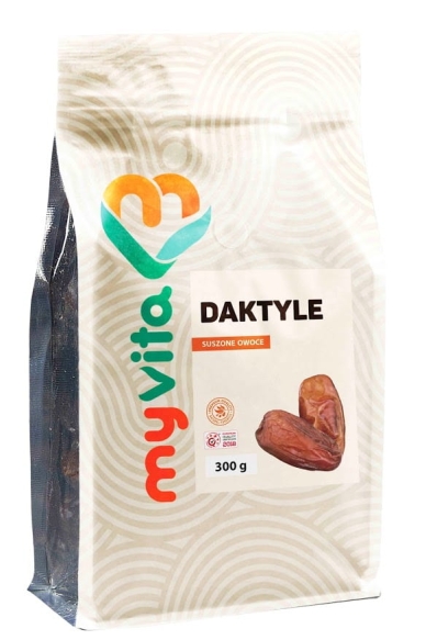 Natural Dried Dates, MyVita 300 g