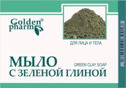 Мыло с зеленой глиной, Голден-Фарм, 70 г