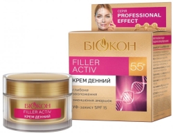 Крем для лица дневной Биокон Professional Effect 55+ Filler Activ SPF15