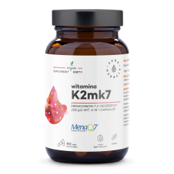 Vitamin K2MK7 MenaQ7® 200 μg, Aura Herbals, 90 capsules